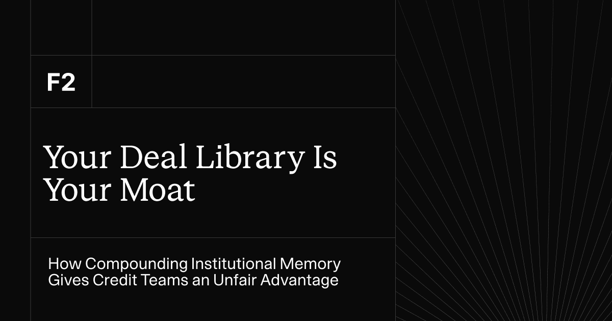 Your deal library is your moat: How compounding institutional memory gives credit teams an unfair advantage