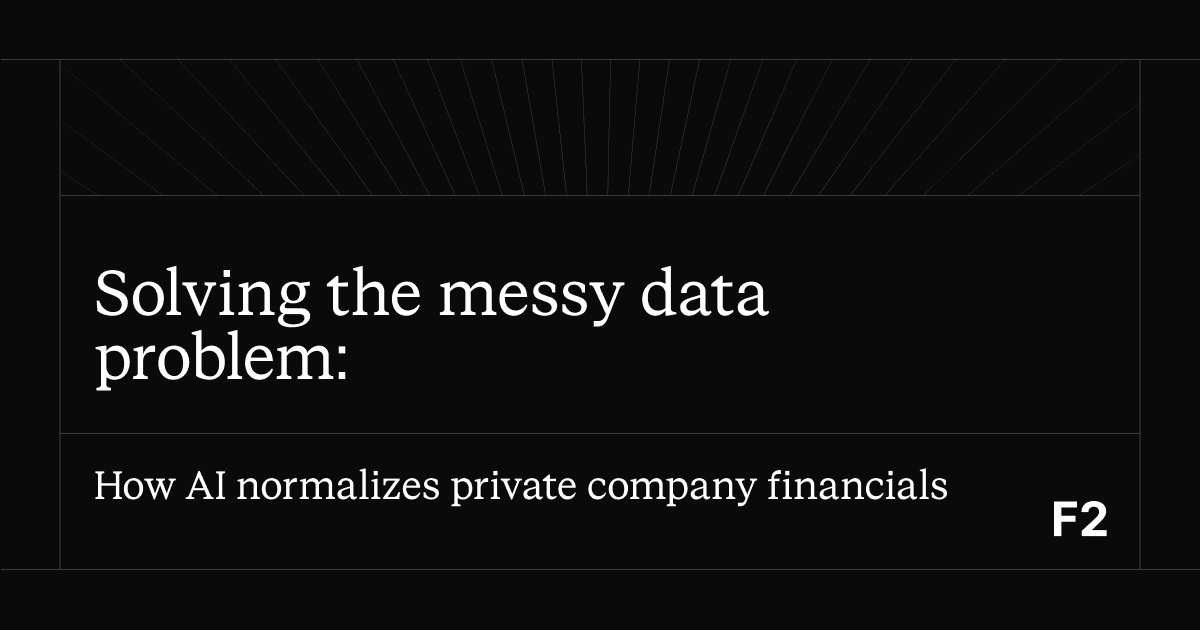 Solving the messy data problem: How AI normalizes private company financials