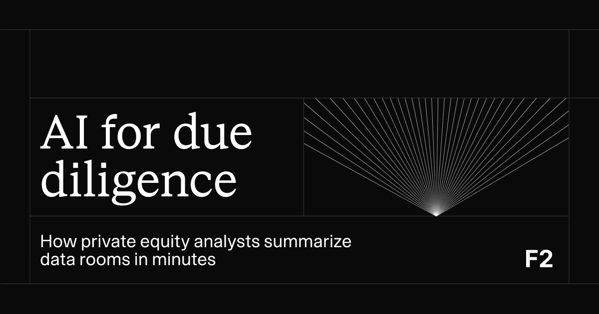 AI for due diligence: How private equity analysts summarize data rooms in minutes