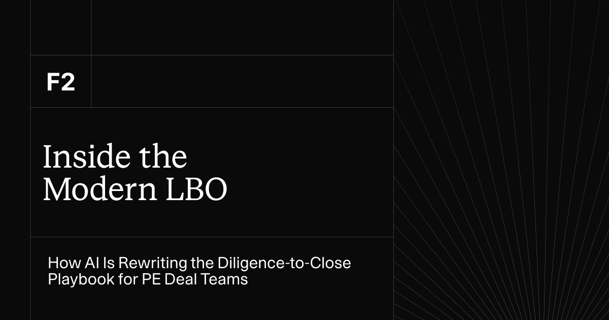 Inside the modern LBO: How AI Is rewriting the diligence-to-close playbook for PE deal teams