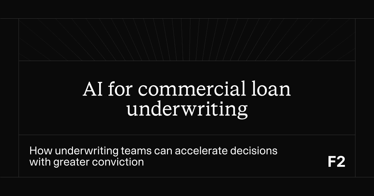 AI for commercial loan underwriting: How underwriting teams can accelerate decisions with greater conviction