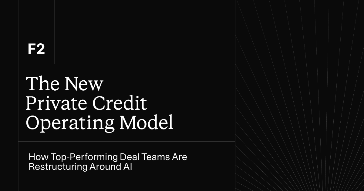 The New Private Credit Operating Model: How Top-Performing Deal Teams Are Restructuring Around AI